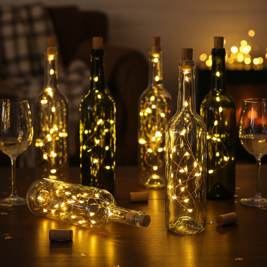 Guirlande lumineuse 20 LED bouchon de vin