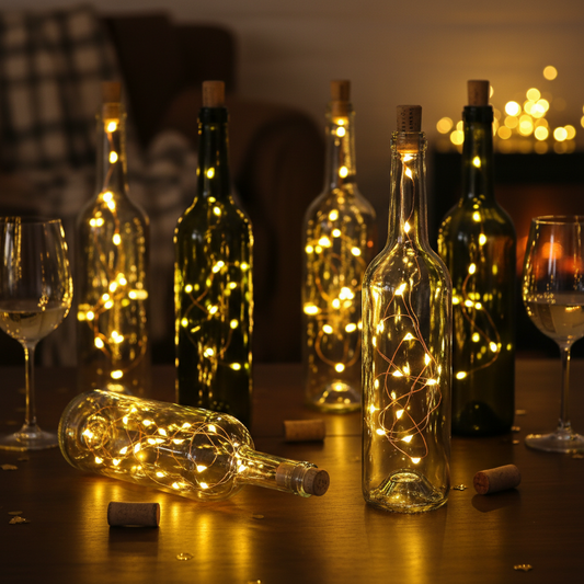 Guirlande lumineuse 20 LED bouchon de vin