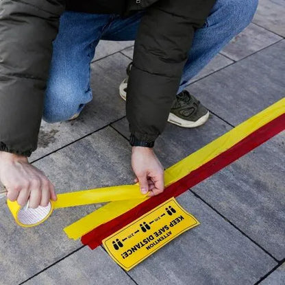 BOSSTAPE Ruban de Réparation étanche, Gaffeur multiusage, Toile américain JAUNE - SQES