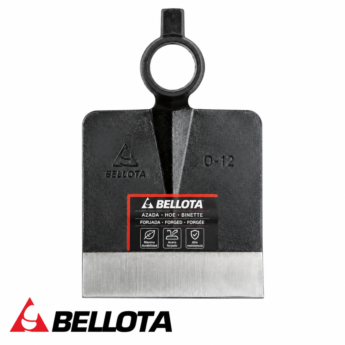 Houe forgée BELLOTA 87-B 180 × 135 mm acier spécial trempe intégrale anti-rotation préparation sol agriculture sans manche | SQES Tunisie
