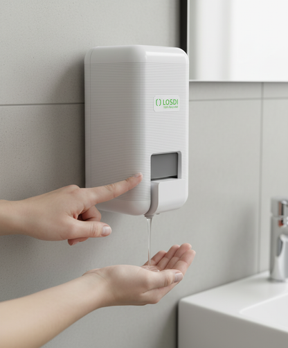 LOSDI Distributeur de Savon Liquide 1L Blanc - Gamme ECO-LUXE CJ-3003-B