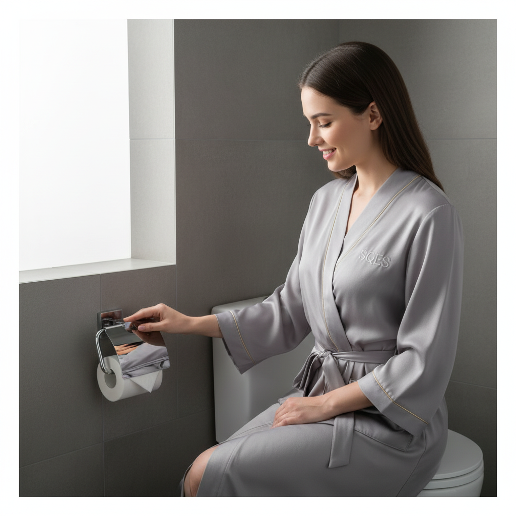 Porte Papier Toilette Chrome Camero MIA avec Couvercle