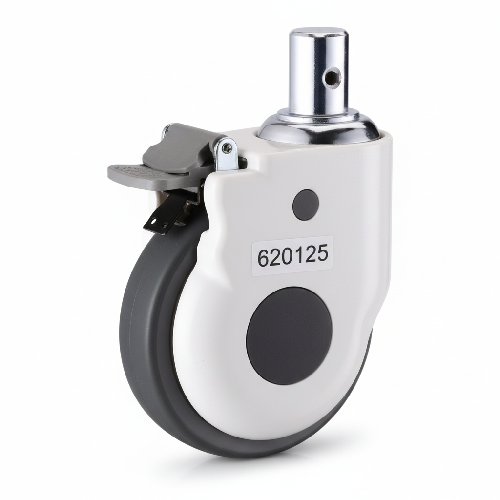 Roue médicale pivotante avec frein 100mm 620125 - photo professionnelle