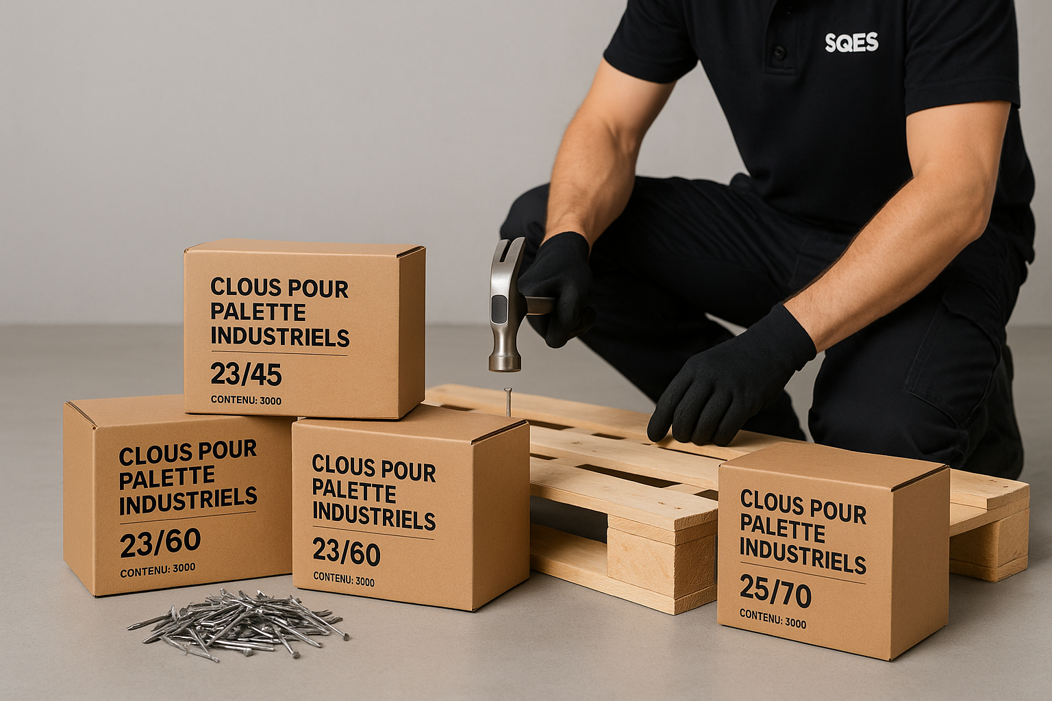 Clous pour palette - Image carrée Shopify