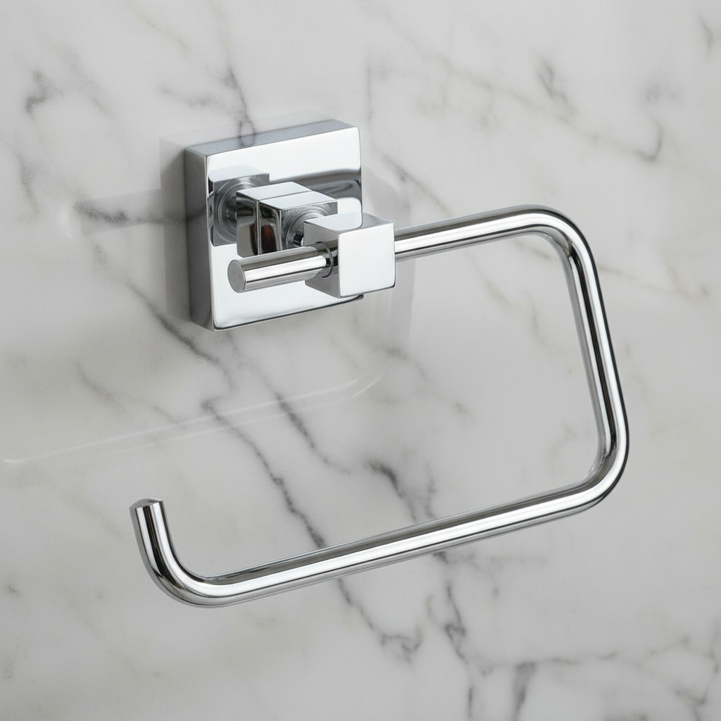 Porte Papier Toilette Chrome Camero MIA Ouvert