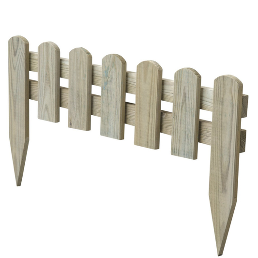 Bordure Jardin Bois Droite à Planter 15x60 cm