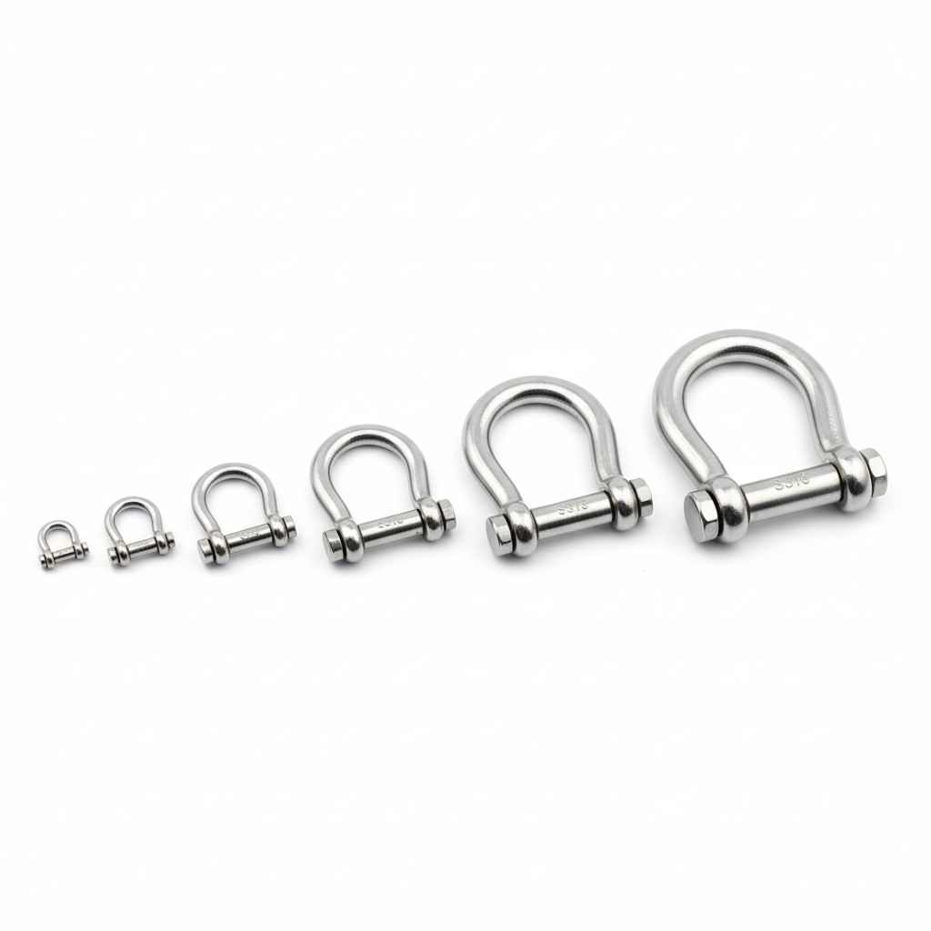 Manilles droites inox S316 différentes tailles