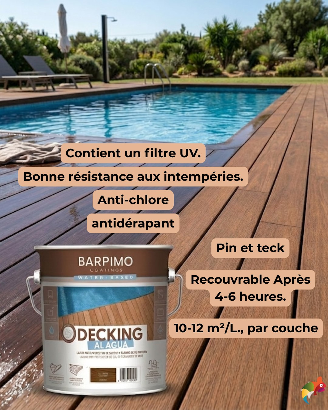 Lasure Decking 4L Teinte Pin – Barpimo
