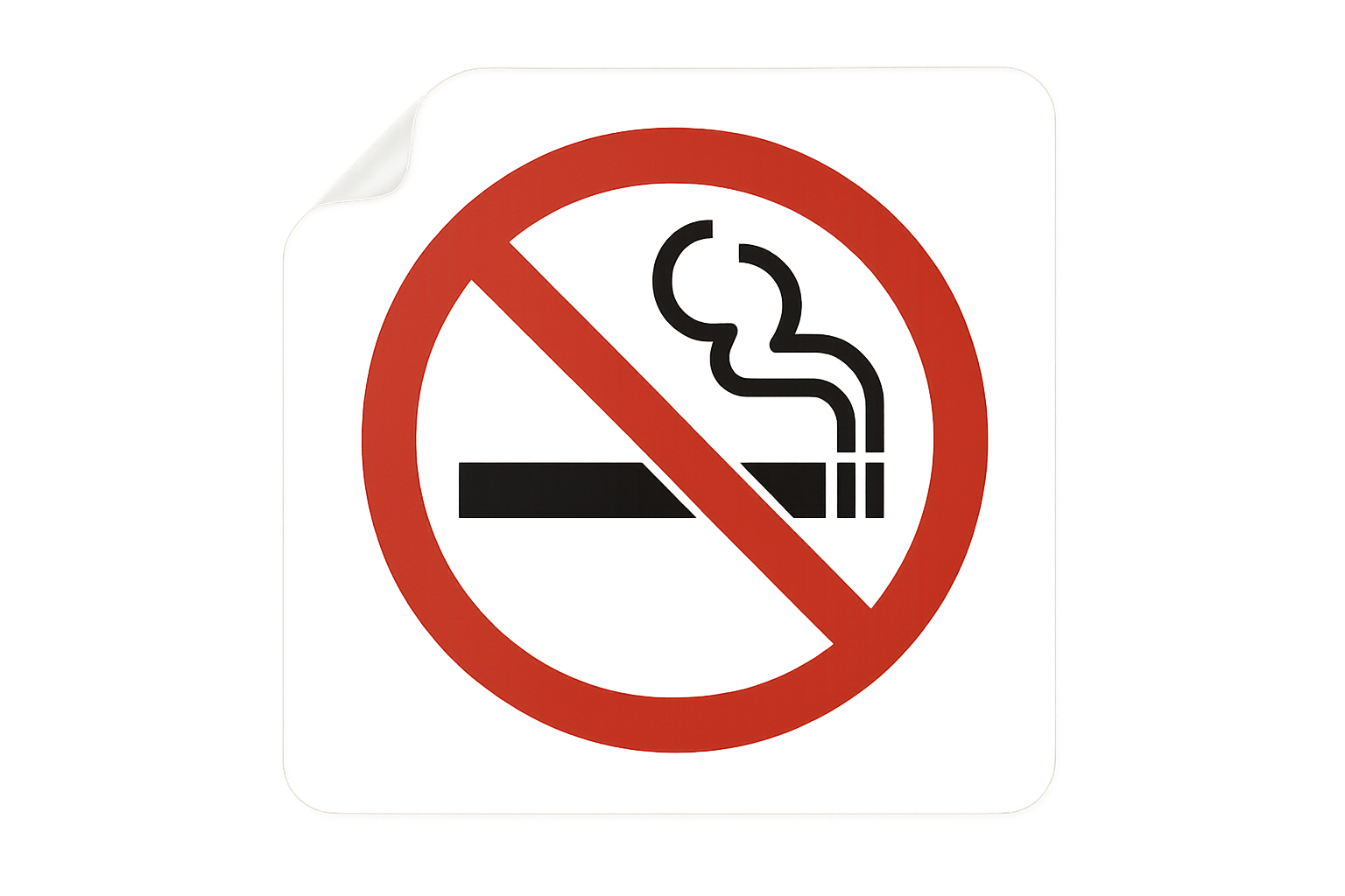 Sticker Autocollant Transparent Interdiction de Fumer SQES TUNISIE