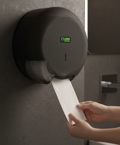 LOSDI Distributeur Papier Toilette Géant Noir Mat  -  CP-3006-MT