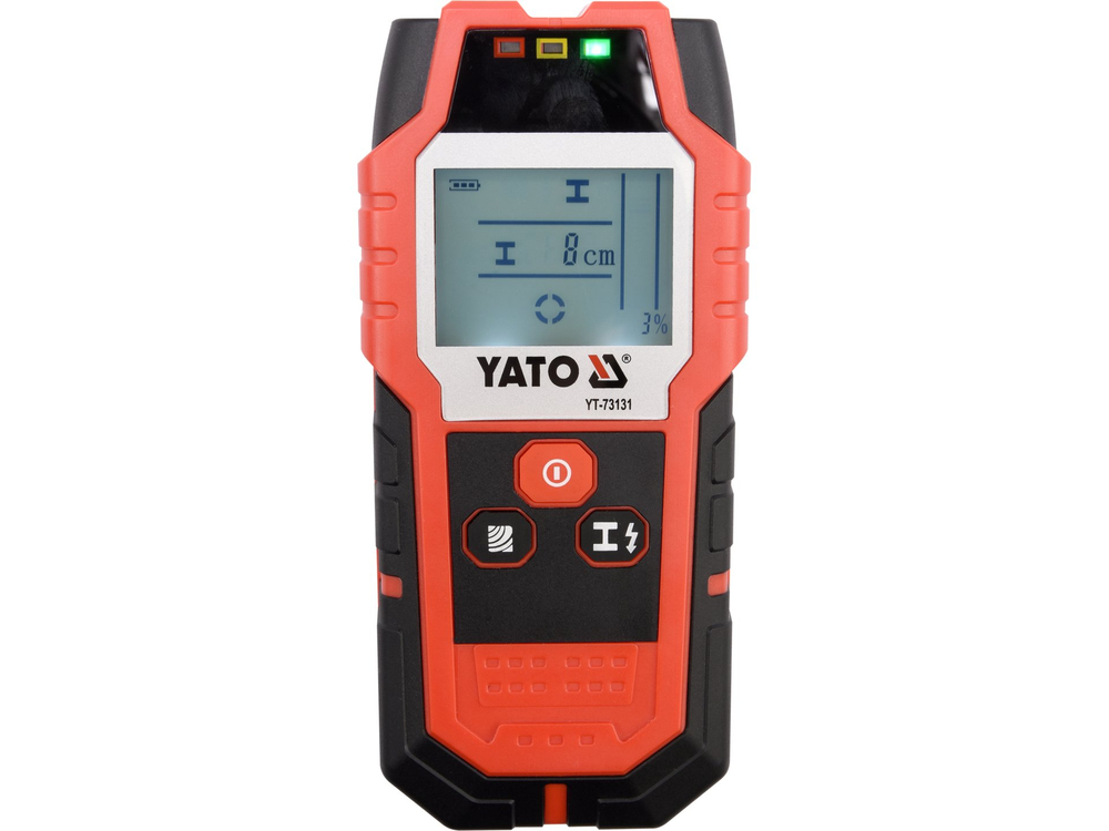 Détecteur de Métaux YATO YT-73131 — 4-en-1 Câbles Profilés Bois LCD