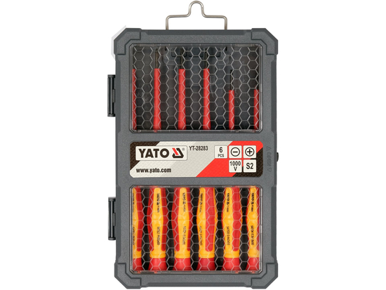 Set 6 Tournevis de Précision VDE YATO YT-28283 — 1000V Acier S2 Plat & Phillips