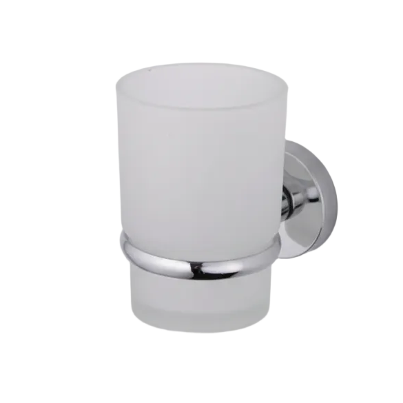 Porte Brosses à Dents Chrome Camero SMART avec Verre