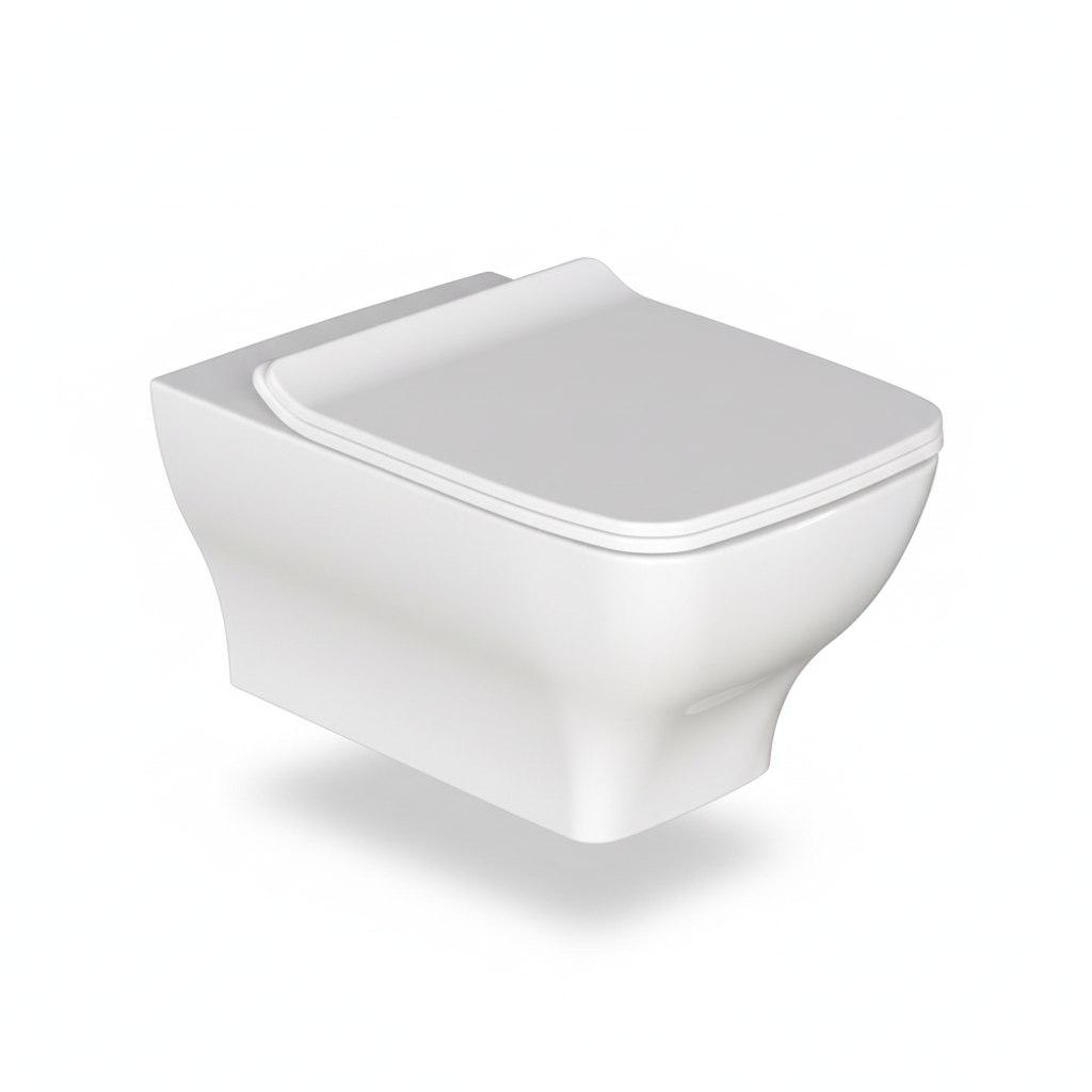 WC Suspendu DURA PETRA Sans Bride Abattant Soft Close Réf 6031