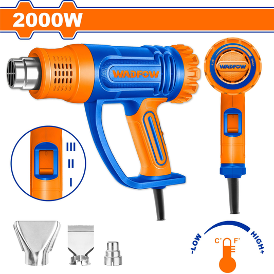 Décapeur Thermique 2000W WADFOW 50-550°C 3 Buses