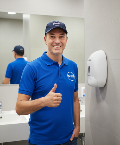 LOSDI Distributeur de Savon Liquide ABS 900ml Blanc - Ligne Paris CJ-1003