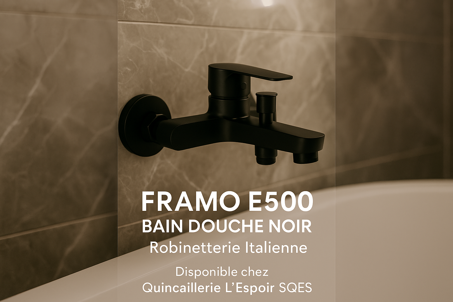 Mitigeur Bain Douche FRAMO E500 Noir - Story Instagram