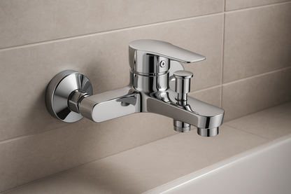 Mitigeur Bain Douche FRAMO E500 Chrome - Image Shopify
