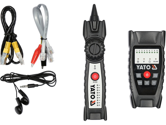 Localisateur & Testeur Câble Réseau RJ11/RJ45 Anti-Interférences YATO
