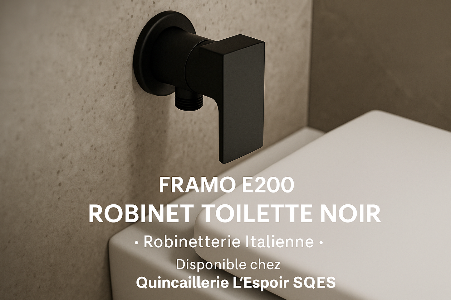 Robinet Toilette FRAMO E200 Noir - Story Instagram