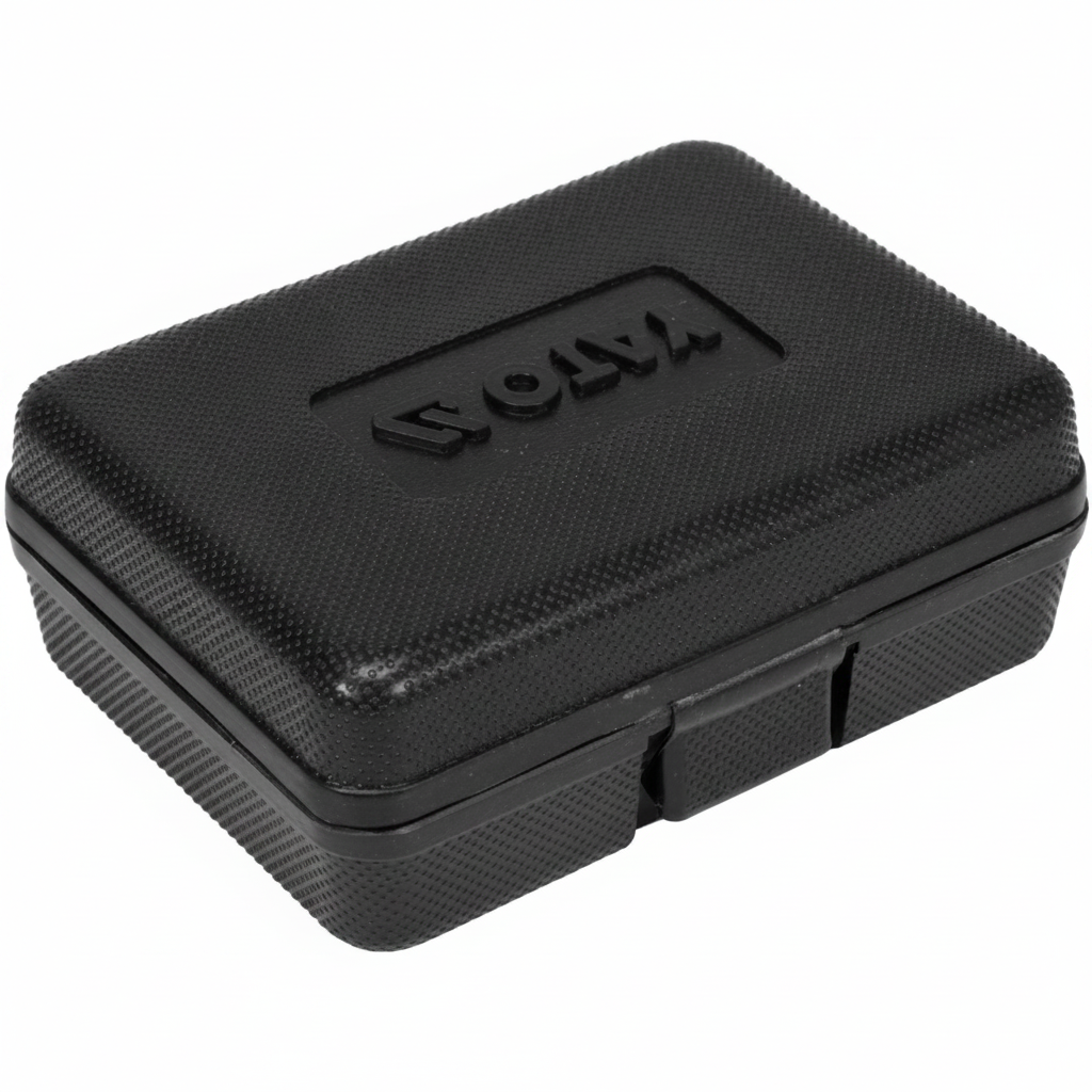 Mallette noire YATO YT-05341 kit alésoirs bougie préchauffage fermée vue de dessus