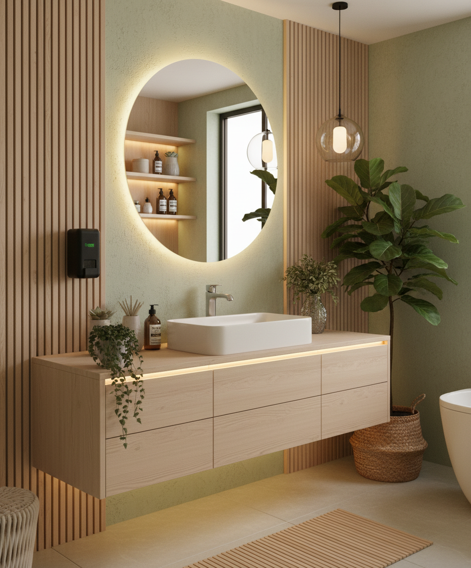 LOSDI Distributeur de Savon Liquide 1L Noir Mat  - Gamme ECO-LUXE CJ-3003-MT