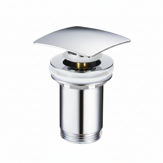 Vidage Lavabo Carré Clic Clac Chrome sans Trop-Plein 2036A Fabia