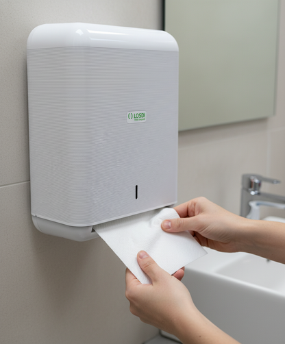 LOSDI Distributeur Papier Essuie Mains 600 Serviettes Blanc  - CP-3009-B