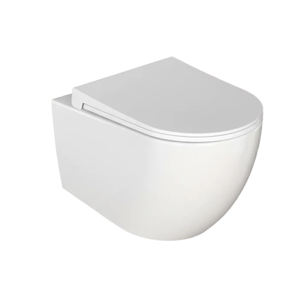 Cuvette Suspendu  Sans Bride avec Abattant Soft Close Réf 5751