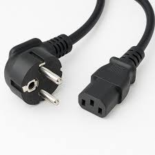 Cable Alimentation PC Bureau C13 Schuko 220V – 1m 1.5m 2m