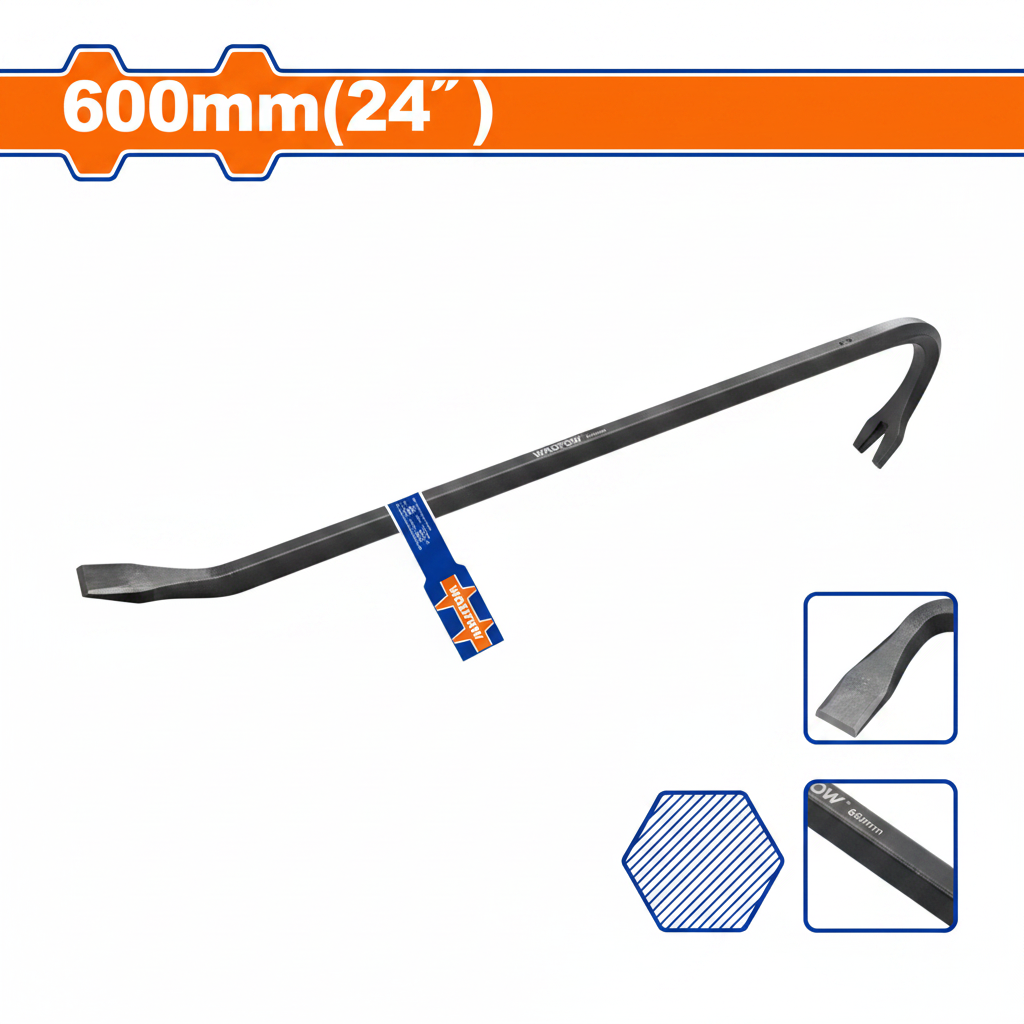 Arrache clou WADFOW WQB1360 600mm vue professionnelle fond blanc