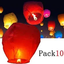 20 Lanterne Volante Pour Fetes - المنطاد الصيني الطائر - القنديل الصيني الطائر - SQES