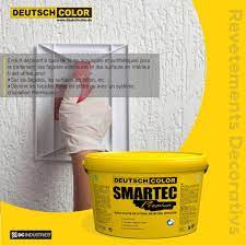 SMARTEC PREMIUM DEUTSCH COLOR - Enduit Décoratif Acrylique Fibres  Extérieur 25KG
