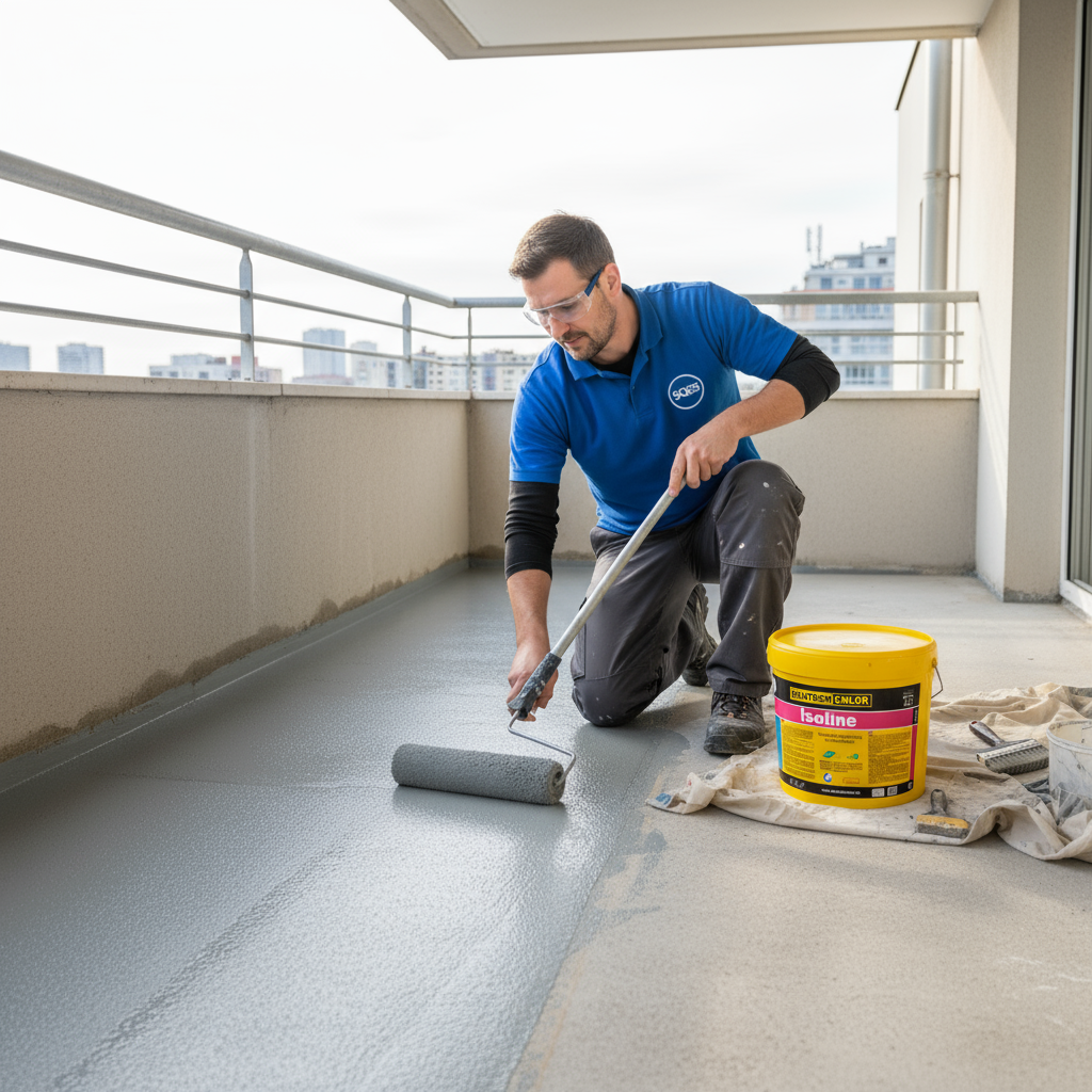 Imperméabilisation balcon avec ISOLINE