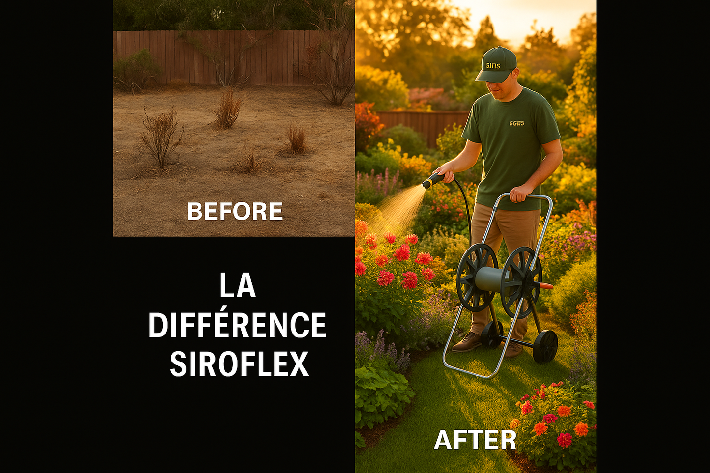 Jardin transformé - Sec vs Luxuriant