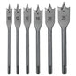 Jeu de 6 mèches plates pour bois 10 à 25 mm ADEGSO AD-30122 — Wood Flat Drill Bit Set 6 pièces pour perceuse compatible | SQES Tunisie
