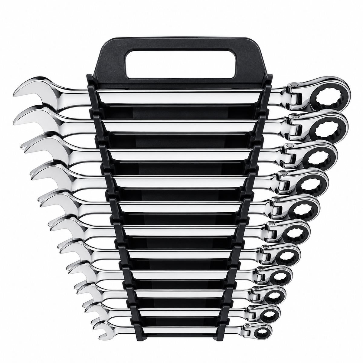 Jeu de clés mixtes à cliquet DS Tools 7 pièces 8 à 19 mm
