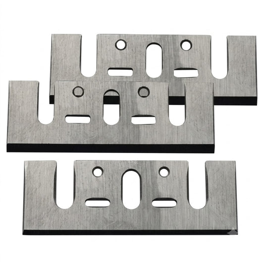 Jeu de lames pour rabot électrique 82 mm ADEGSO AD-20161 — Planer Blade 82 mm pièce de rechange pour rabot compatible | SQES Tunisie
