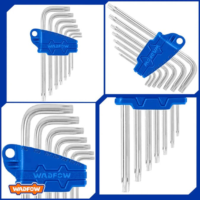 Jeu de 7 Cles Etoiles - Torx Courtes - SQES
