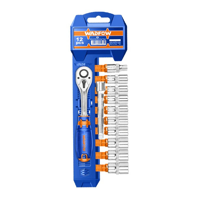JEU DE 12 CLÉS À CLIQUET 1/4" CR-V - - SQES