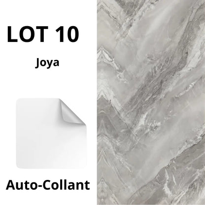 Panneaux muraux autocollants (10 pcs) - Carreaux Marbre JOYA - 30cmx60cm بديل الرخام - SQES