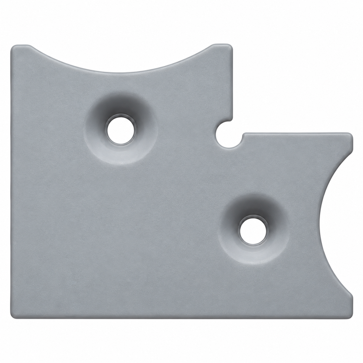 Kit de 4 équerres métalliques pour l’assemblage mécanique de profilés de vitrage compatibles, pour liaison et maintien des profilés.