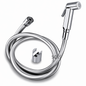 Kit douchette toilette chromée SOPAL avec shut off, support mural et tuyau flexible 1m | SQES Tunisie
