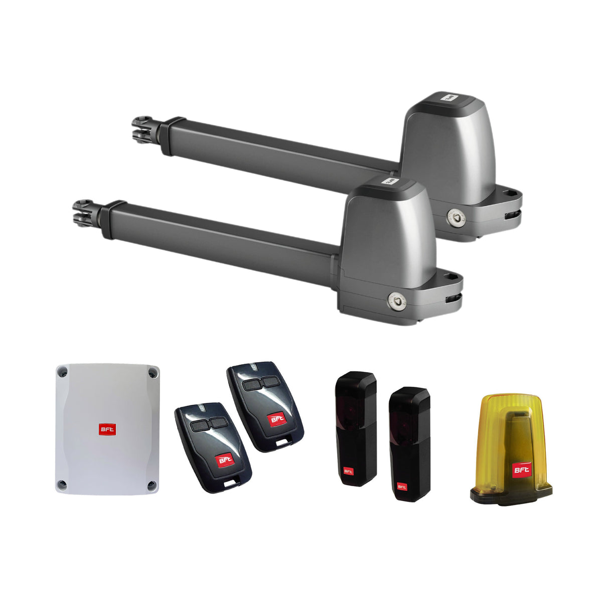 Kit motorisation BFT ATHOS AC A40 complet pour portail battant jusqu’à 400 kg et 4 m