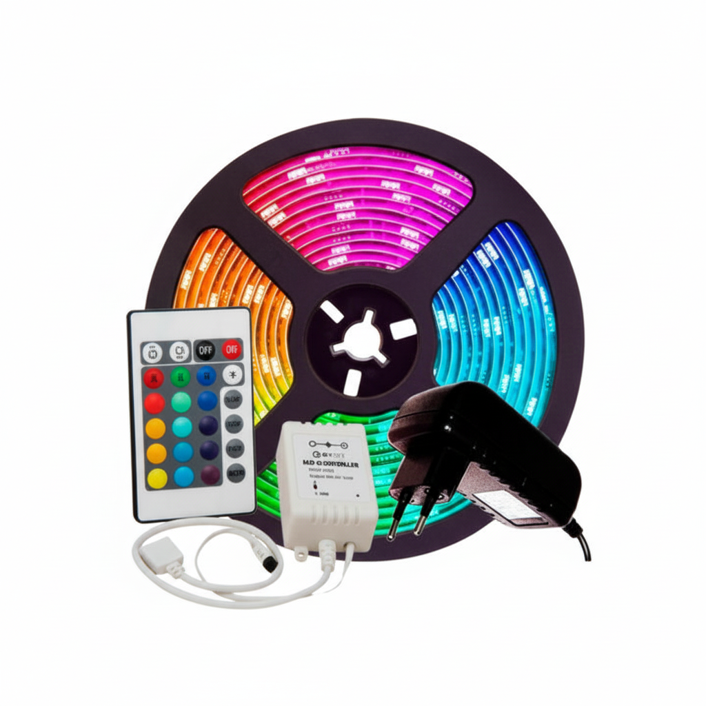 Kit Ruban LED RGB 5m SMD2835 avec Télécommande