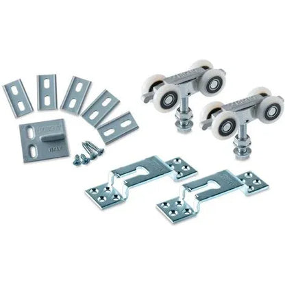 kit accessoires pour contre chassis porte coulissante encastrée en Bois SCIRIGNO -Made in ITALY- - SQES