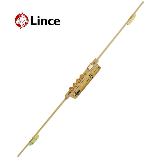Serrure Haute Sécurité Encastrée 3 Points Laiton LINCE LA011H3T/A