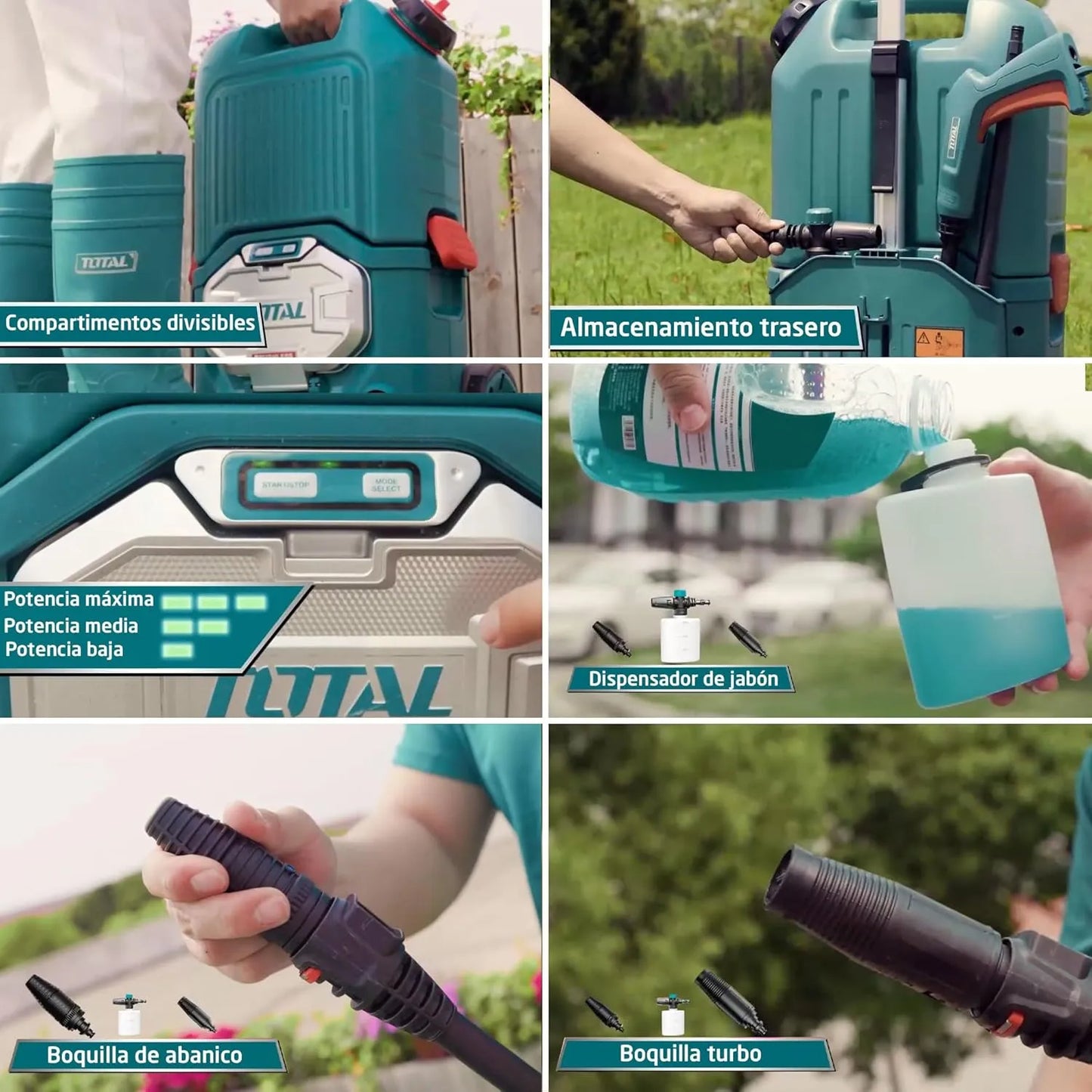 Nettoyeur Haute Pression à Batterie 40V 80 Bar - Batterie Non Incluse - SQES