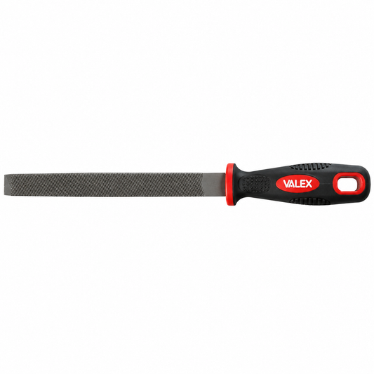 Lime demi-ronde VALEX 1461584 avec lame de 200 mm en acier trempé et poignée ergonomique antidérapante pour ajustage, ébavurage et finition | SQES Tunisie
