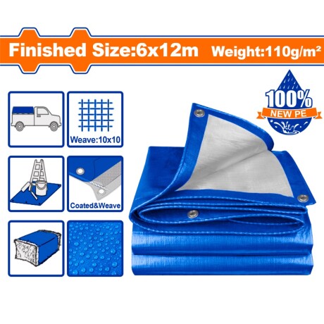 Bache de protection Multiusages PVC BLEU 6x12m WADFOW